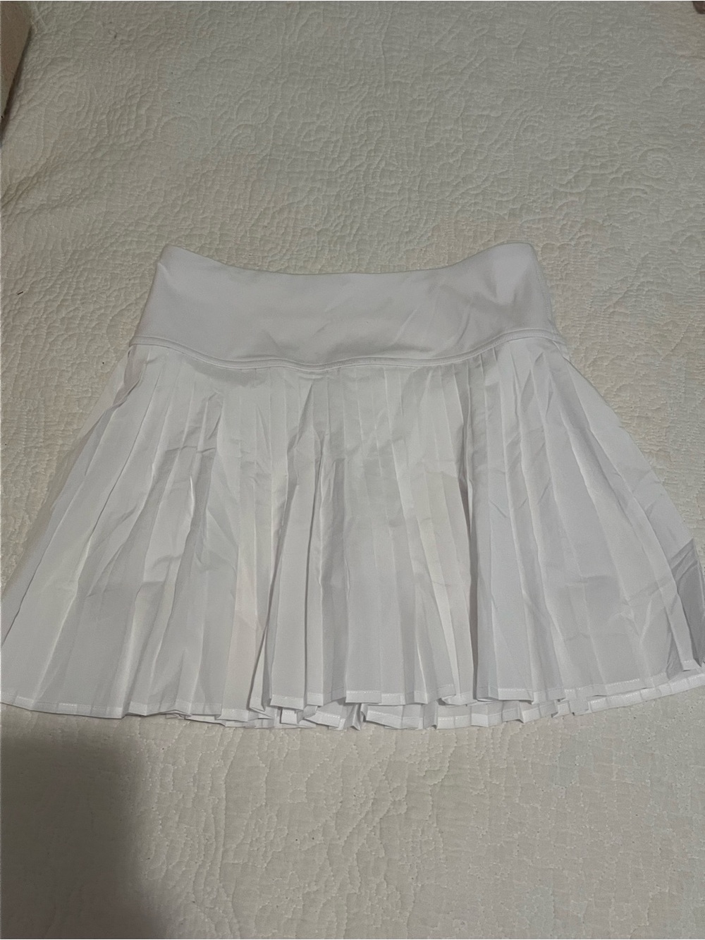 Fabletics White Pleated Tennis Mini Skirt